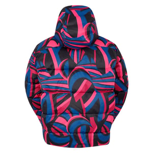 Dare 2B Womens/Ladies Showcase Patterned Baffled Ski Jacket (Hot Pink)