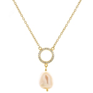 Orphelia 'Spa' Women's 925 Sterling Silver Pendant with Chain - Gold ZK-7575/G