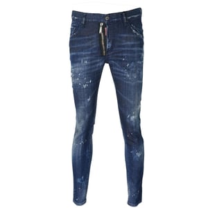 Dsquared2 Skater Jean Zip Paint Splash Jeans