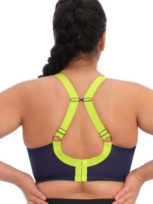 Energise Full Cup Side Support Sports Bra - Navy