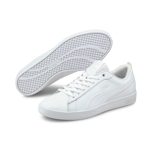 PUMA Womens Smash v2 Leather Trainers Sports Shoes
