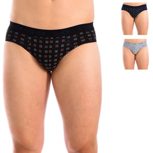 Pack-3 Q-EN Slips printed breathable fabric 504 men