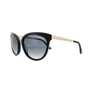 Tom Ford Zonnebril 0461 Emma 05 W Zwart Goud Blauw Verloop