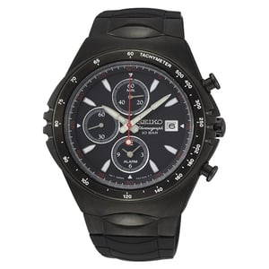 Seiko Macchina Sportiva Men's Black Watch SNAF87P1