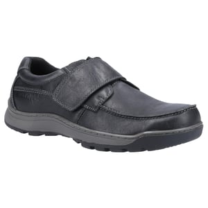 Hush Puppies Mens Casper Leather Shoes (Black)