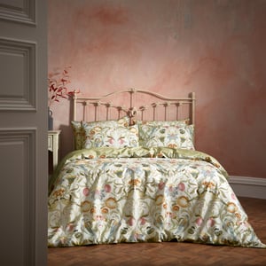 EW by Edinburgh Weavers Liberty Floral Birds Luxury Cotton Duvet Cover Set