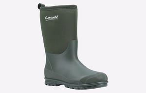 Cotswold Hilly Neoprene Tpr+neopreen Groene Regenlaarzen Voor Kinderen