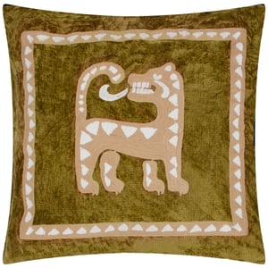 Wylder Dynasty Tiger Embroidered Chenille Cushion Cover