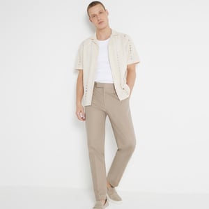 River Island Mens Chino Trousers Beige Slim Fit Smart