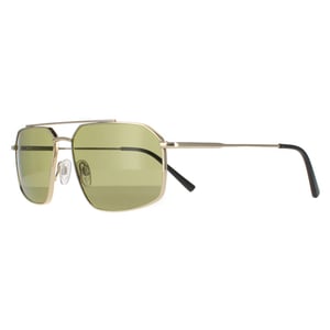 Serengeti Aviator Mens Shiny Light Gold Mineral Green 555nm Wayne