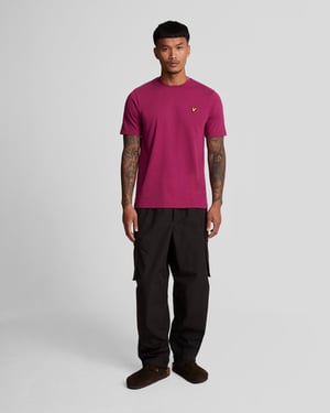 Lyle & Scott Plain T-Shirt Burgundy