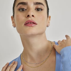 Luxenter collier afgewerkt in 18K geel goud - Ejae