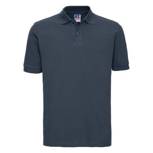 Russell Mens 100% Cotton Short Sleeve Polo Shirt (French Navy)