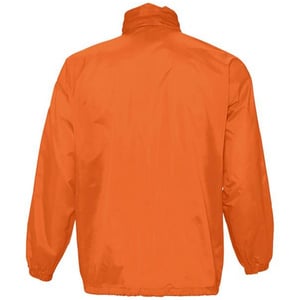SOLS Unisex Surf Windbreaker Lightweight Jacket (Orange)