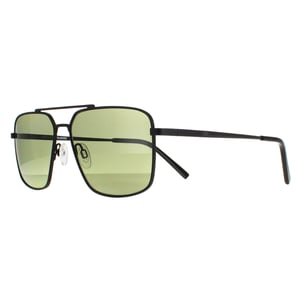 Serengeti Aviator Herr Matt Svart Saturnus Polariserad 555nm Aitkin