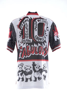 Dolce & Gabbana Wit King Panda Top Polyester Heren T-shirt