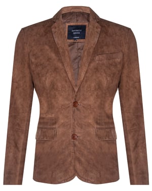 Blazer suède jas Zachte Italiaanse leren jas