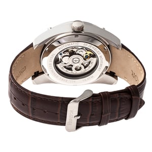 Heritor automatisch Daniels semi-skelet horloge met leren band