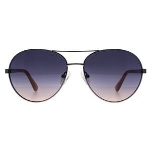 Guess Aviator Mens Shiny Light Nickeltin Blue Gradient GU5213