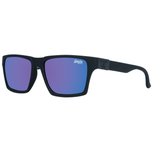 Superdry Rectangle Unisex Rubberised Black Blue Gradient Polarized Disruptive SDS