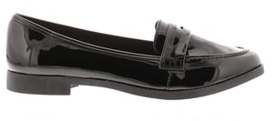 Platino Womens Shoes Work School Layla Slip On black patent