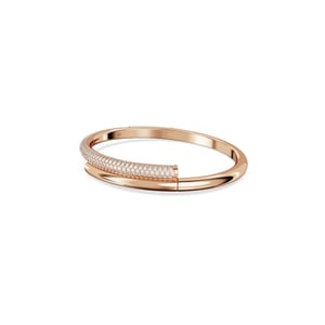 Swarovski 'Dextera' Dames Gouden Geplateerde Metalen Armband - Roze 5692267