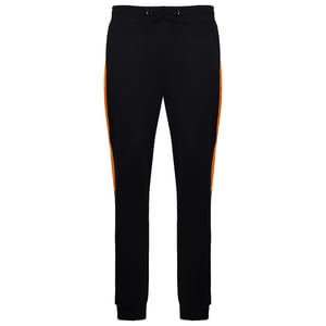 Devote London Ronnie Mens Black/Orange Track Pants