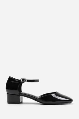 Wheres That From Womens 'Peony' Square Toe Low Block Heel With Strap