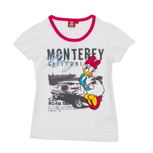 Meisjes-T-shirt met korte mouwen en ronde hals WD26120