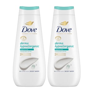 Dove Advanced Care Body Wash Hypoallergenic 24H Renewing Micro Moisture, 2x400ml