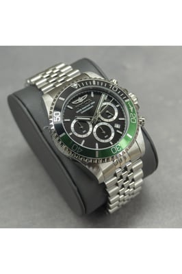 Invicta Pro Diver 48380 Heren Horloge - Quartz Uurwerk - Roestvrij Staal met zwarte Wijzerplaat - 43mm