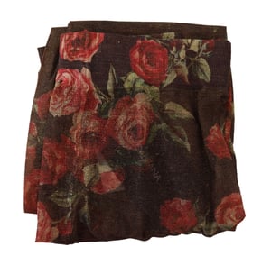 Dolce & Gabbana Dames Zwarte Bloemenprint Panty Nylon Kousen
