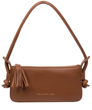 'Taylor' Chestnut Nappa Leather Grab Bag