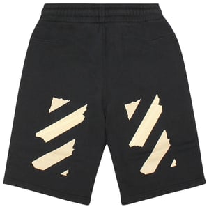 Off-White Tape Arrow Logo Black Sweat Shorts