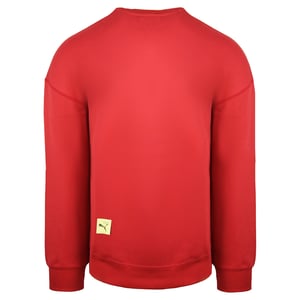 Puma x Michael Lau Long Sleeve Crew Neck Red Mens Graphic Sweatshirt 530358 22