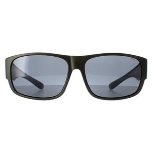 INVU Rectangle Unisex Matte Olive Metallic Grey Polarized E2601