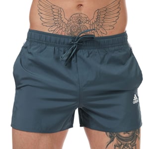Men's adidas 3-Stripes CLX Swim Shorts in Petrol