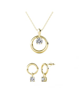 Octavia Set - Guld och kristall