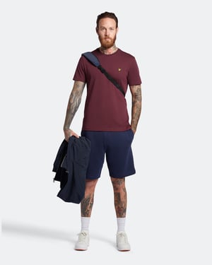 Lyle & Scott Effen T-shirt in Bourgondië