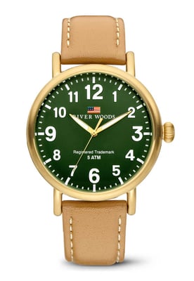 River Woods Sacramento herenhorloge Bruin RW420022
