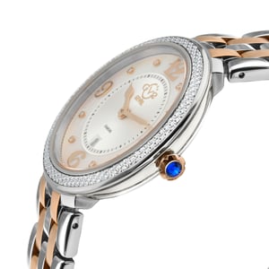 GV2 Womens Verona Swiss Quartz Diamond Stainless Steel Watch
