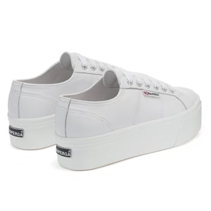 Superga Womens/Ladies 2790 Nappa Leather Trainers (Optic White)