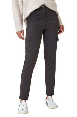 Cotton Blend Cargo Stretch Jegging