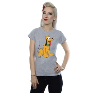 Disney Dames/Dames Klassiek Pluto Heather T-Shirt (Heide Grijs)