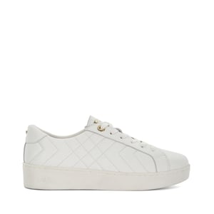Dune Ladies Egent - Quilted Platform Sole Lace-Up Trainers