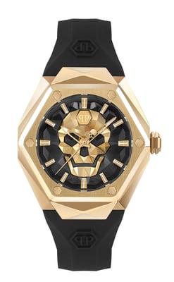 Philipp Plein $kull Spikes Dames Zwarte Horloge PWADA0224
