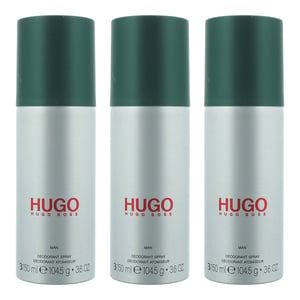 Hugo Boss Hugo Man Deodorant Spray 150ml x 3