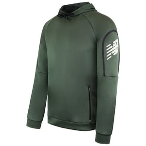 New Balance Tenacity Mens Green Träningshoodie