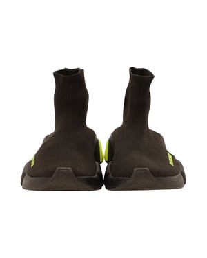 Balenciaga Speed Clear Sole Sneakers in Zwart Polyamide