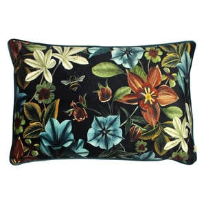 Evans Lichfield Midnight Garden Floral Rectangular Cushion Cover